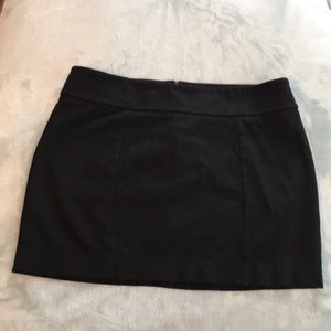 Black mini skirt
